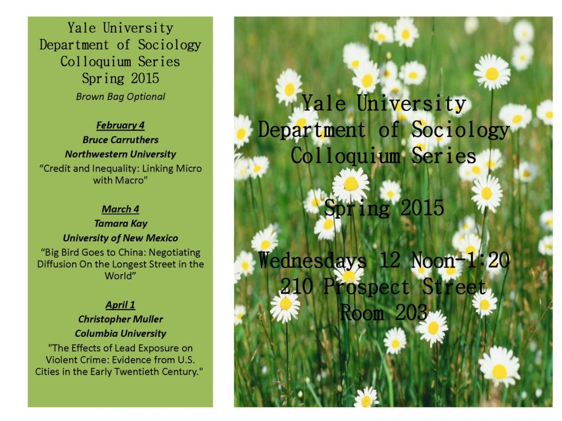 Colloquium 2014-2015 | Sociology